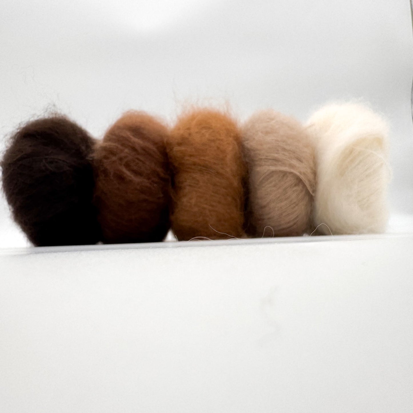 Mohair Sport garen in de kleur Karamel – superkid mohair en zijde van A Knitters World